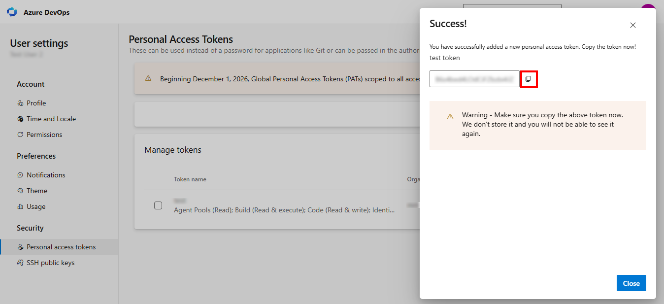 Expand all scopes of the token