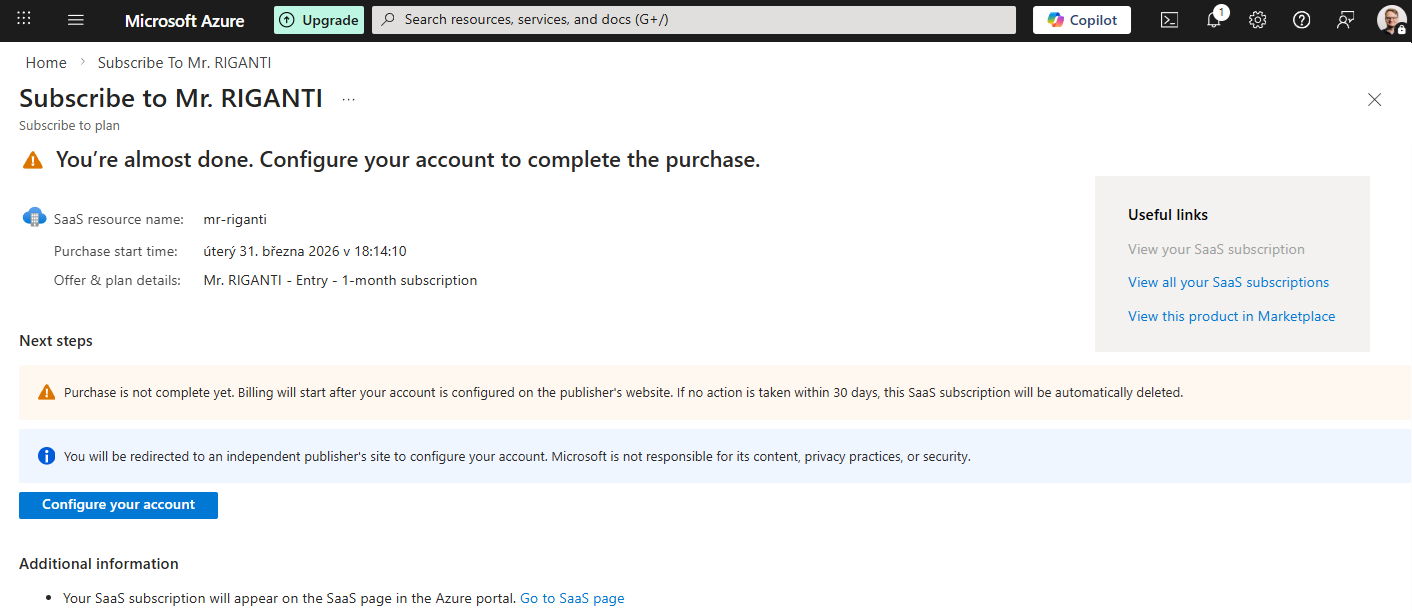 Starting the onboarding process